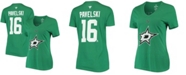 Fanatics Women's Joe Pavelski Kelly Green Dallas Stars Team Authentic Stack Name Number V-Neck T-shirt